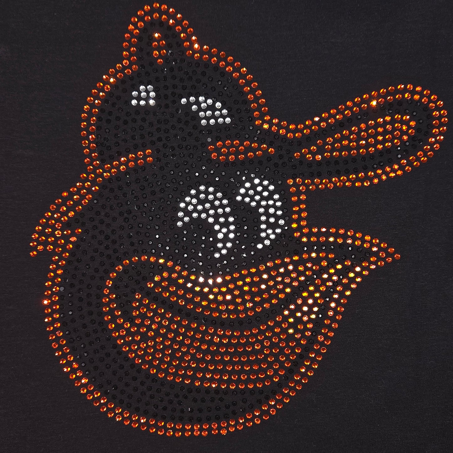 Baltimore Orioles Rhinestone Cropped T-shirt