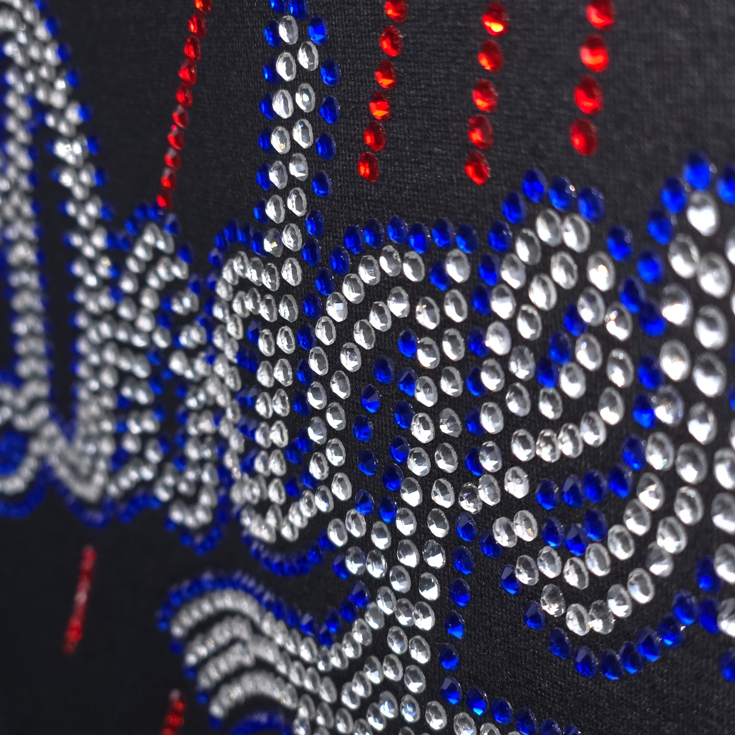 LA Dodgers Rhinestone Cropped T-shirt