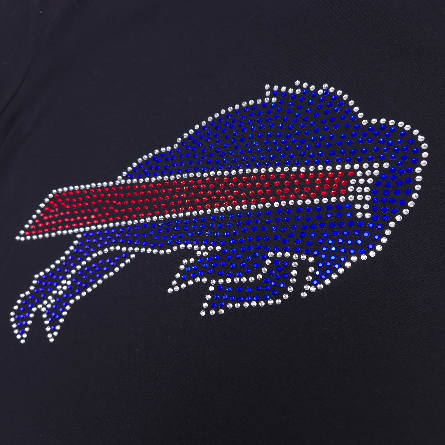 Buffalo Bills Rhinestone Cropped T-shirt