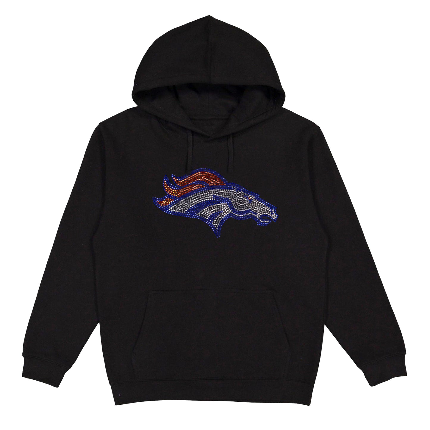 Denver Broncos Rhinestone Hoodie