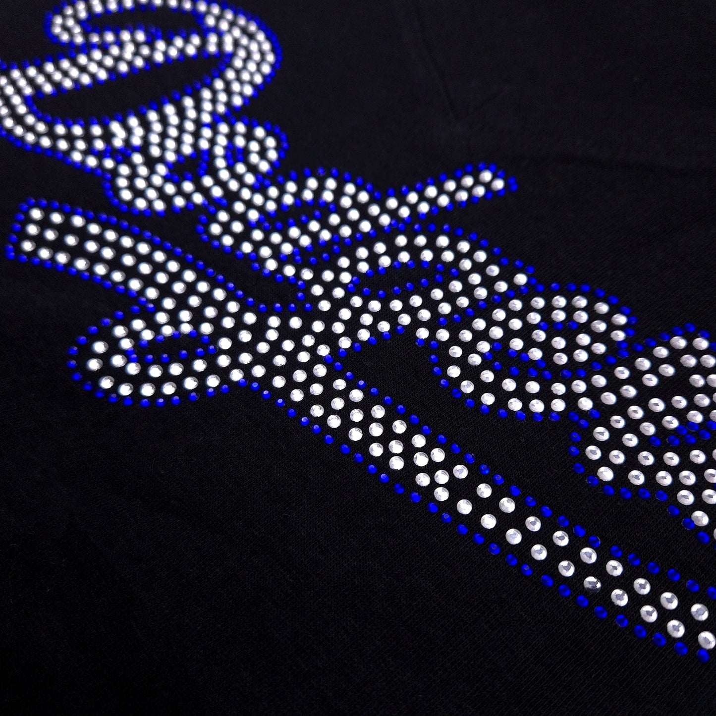 LA Dodgers Rhinestone Full Zip Hoodie Sweatshirt