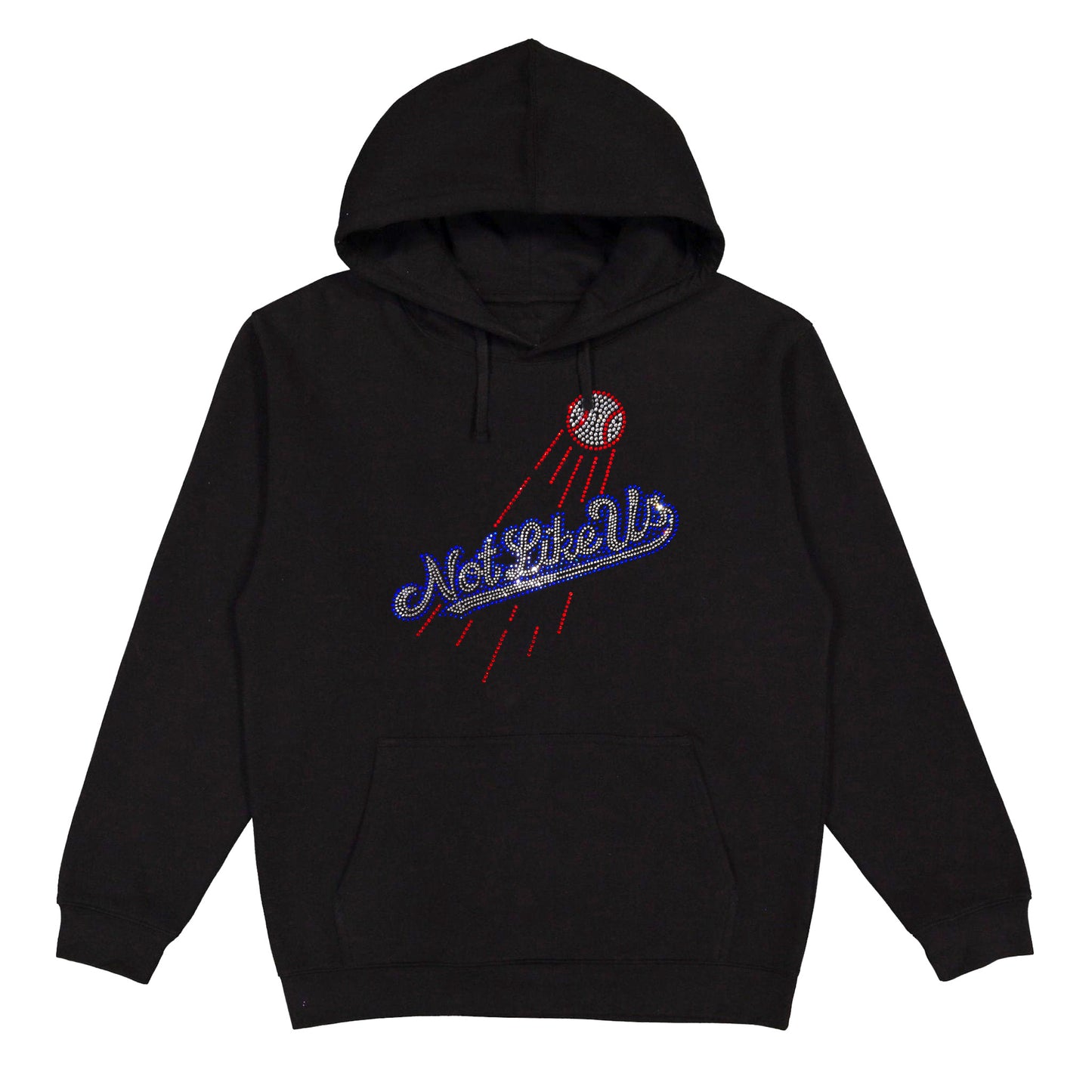 Not Like Us Dodgers Rhinestone Hoodie