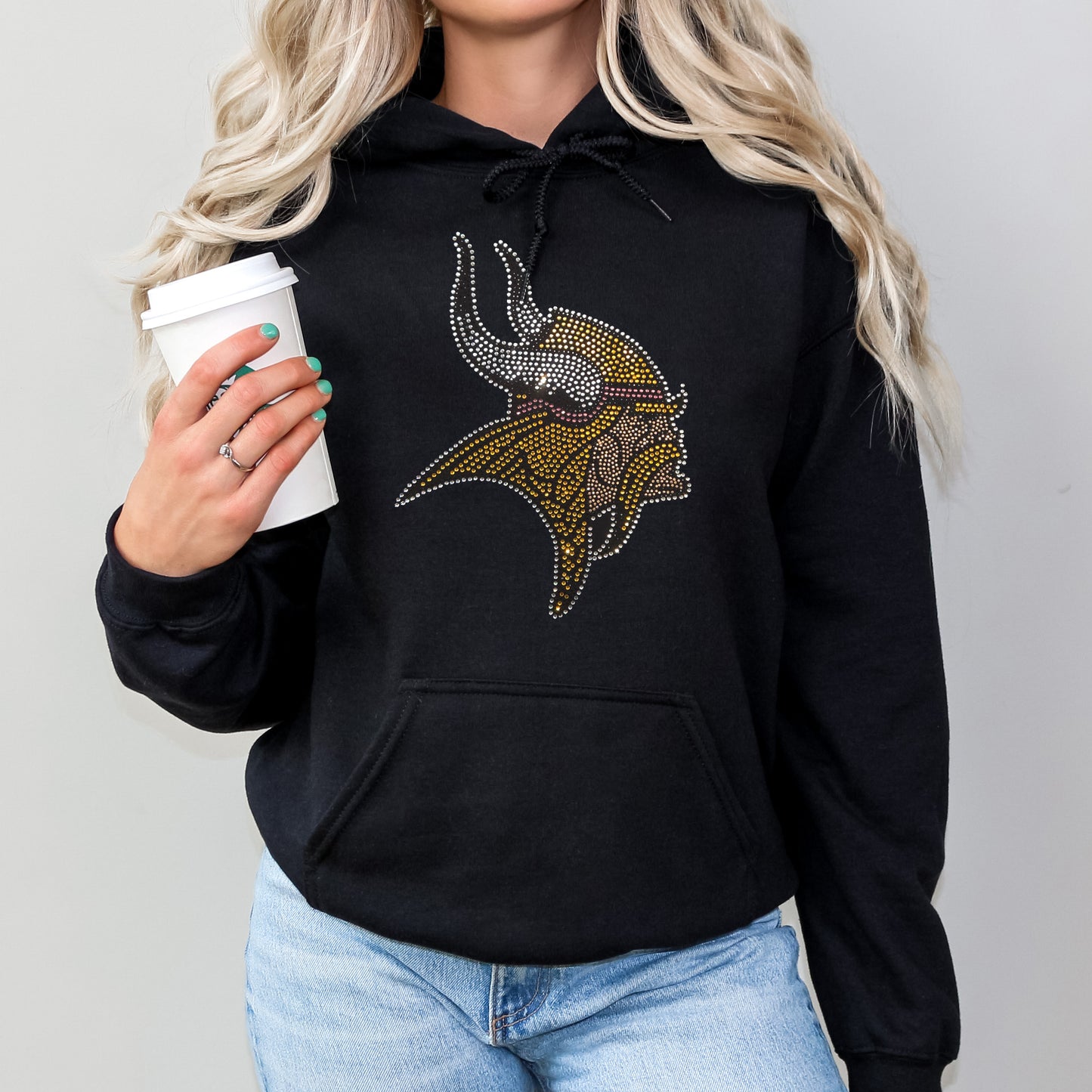 Minnesota Vikings Rhinestone Hoodie