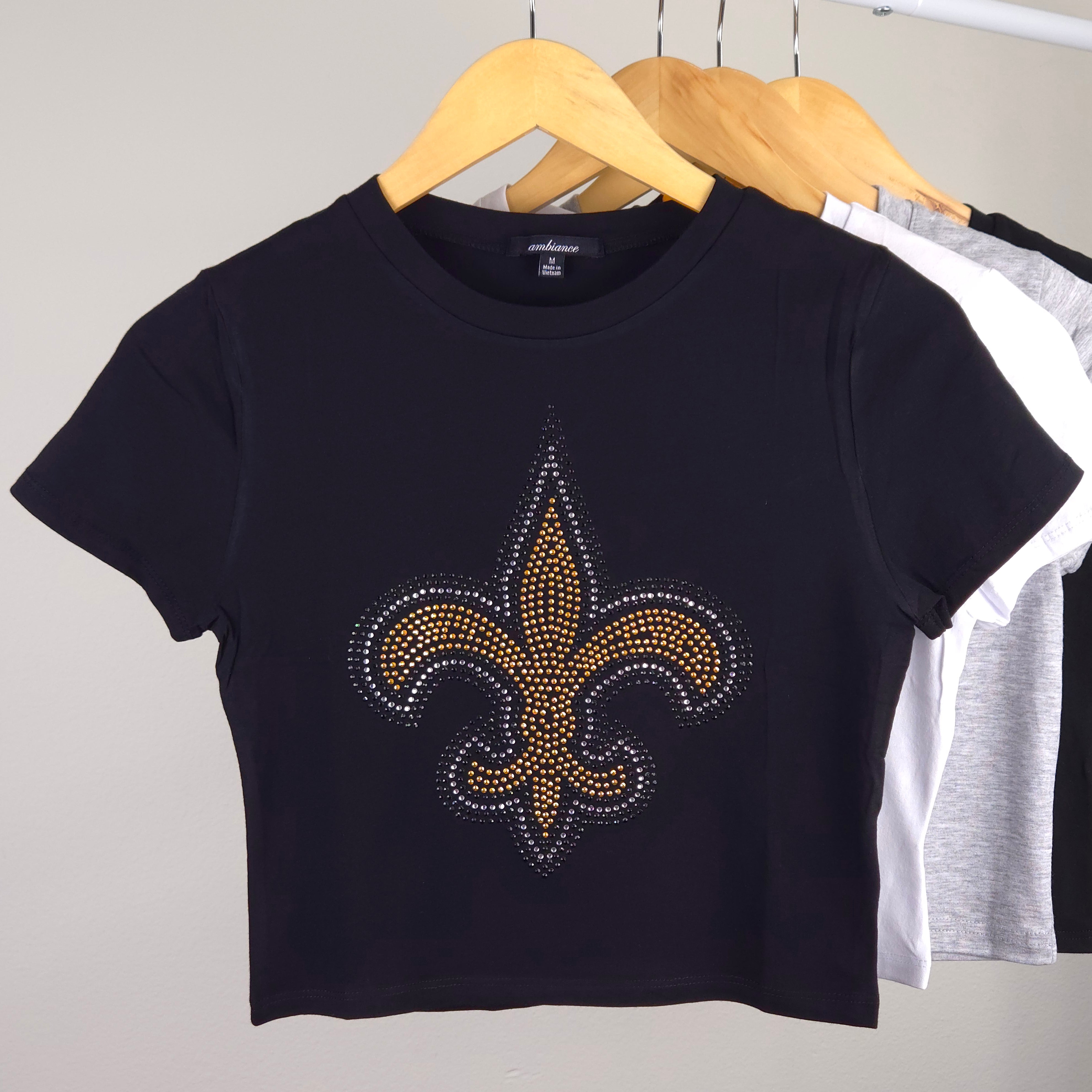 New orleans saints bling t shirt best sale