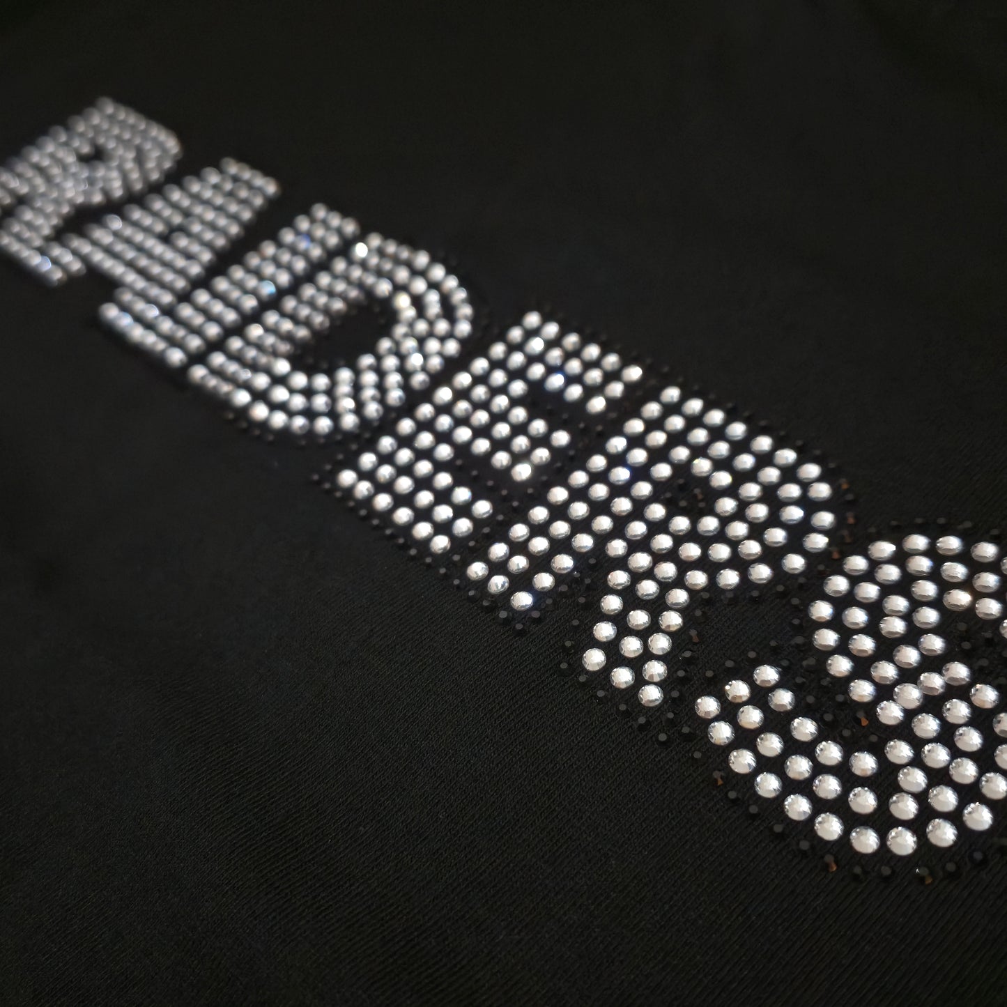Las Vegas Raiders Rhinestone Cropped T-shirt