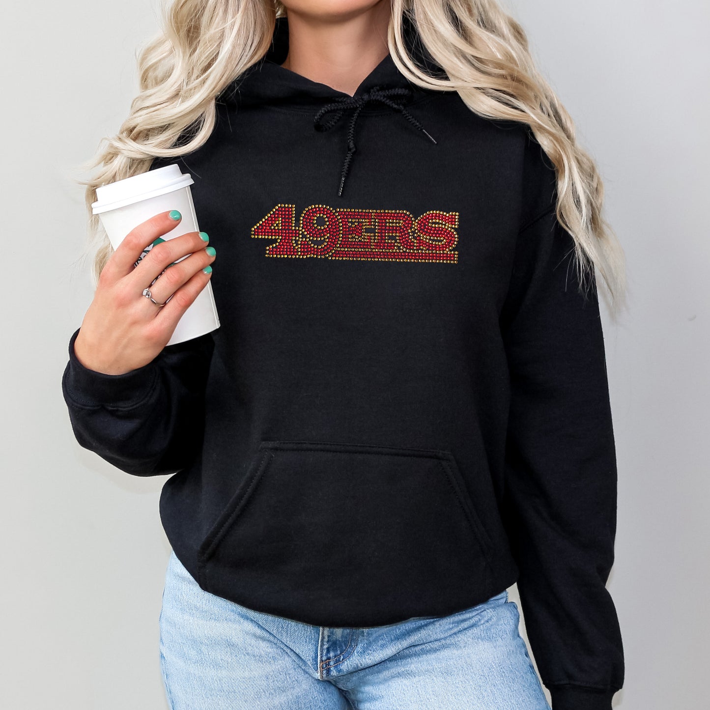 San Francisco 49ers Rhinestone Hoodie