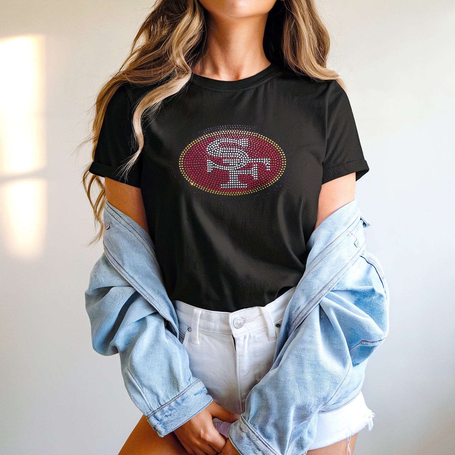 San Francisco 49ers Rhinestone T-shirt