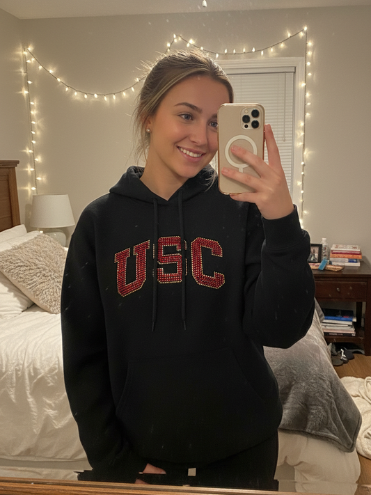 USC Rhinestone Hoodie