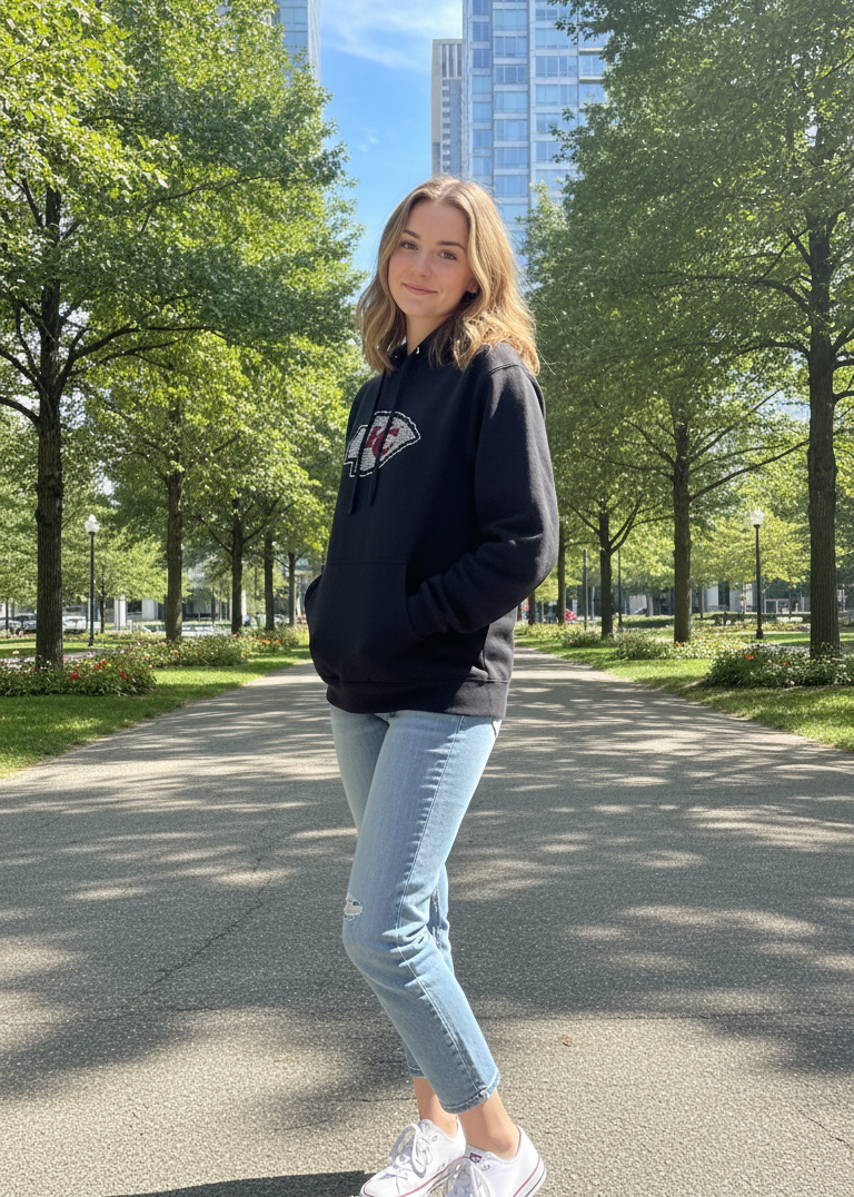 Kansas City Chiefs Rhinestone Hoodie