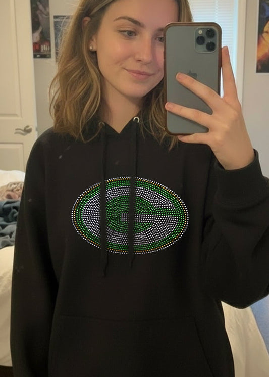 Green Bay Packers Rhinestone Hoodie