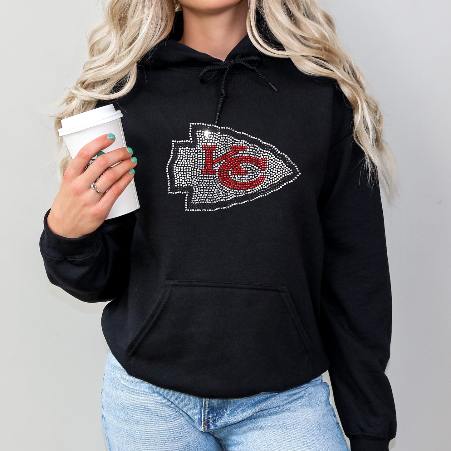 Kansas City Chiefs Rhinestone Hoodie