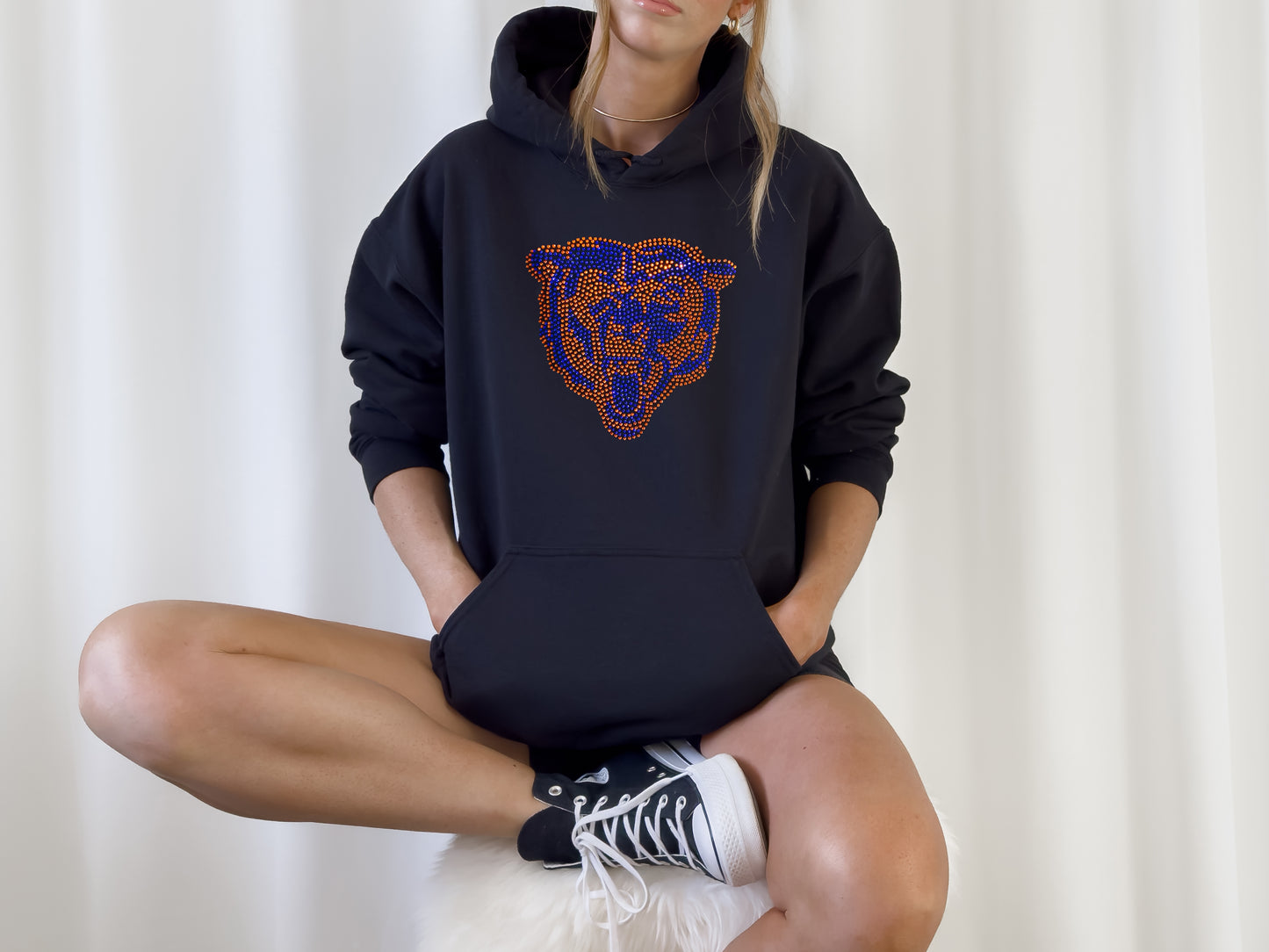 Chicago Bears Rhinestone Hoodie