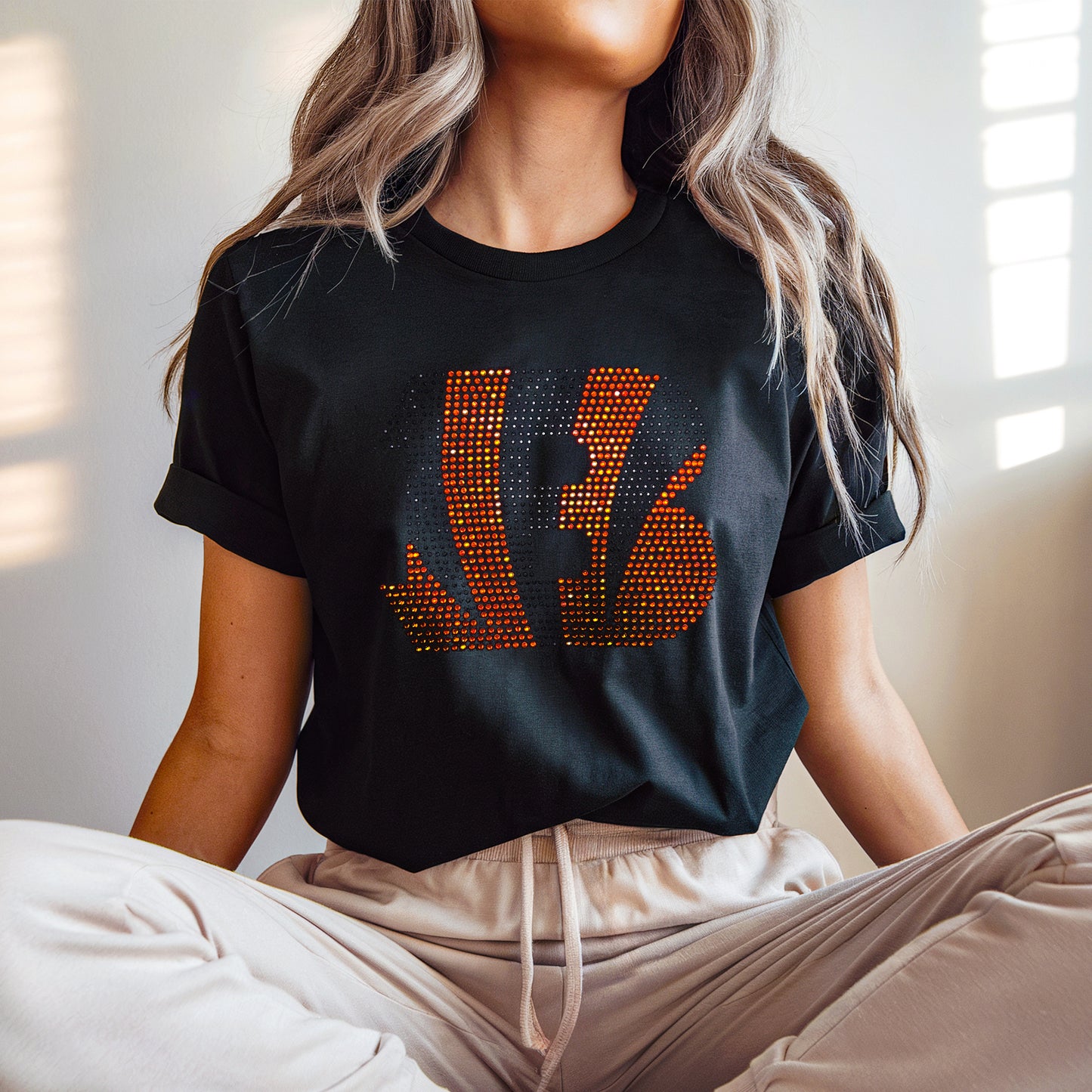 Cincinnati Bengals Rhinestone T-shirt