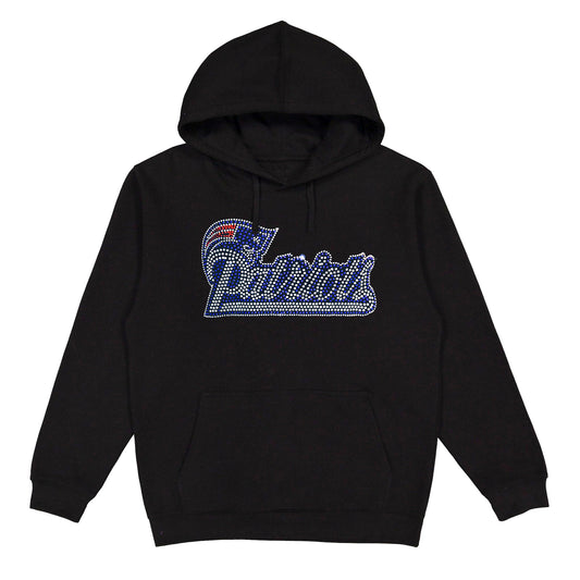 New England Patriots Rhinestone Hoodie