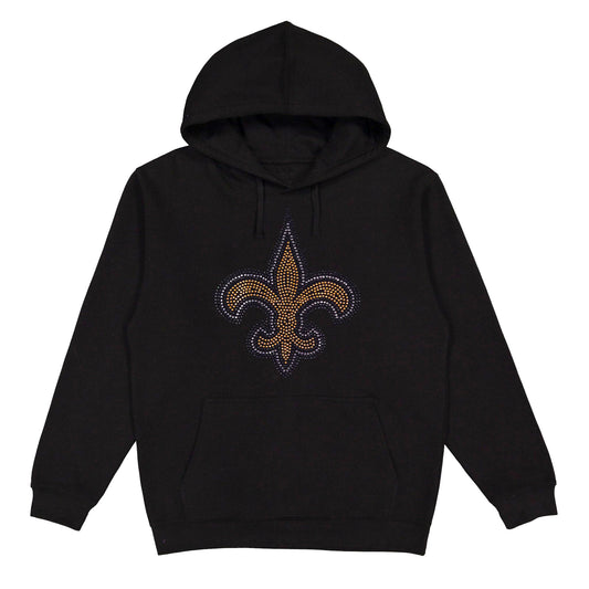 New Orleans Saints Rhinestone Hoodie