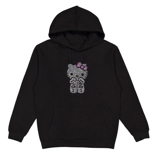 Hello Kitty Skeleton Rhinestone Hoodie